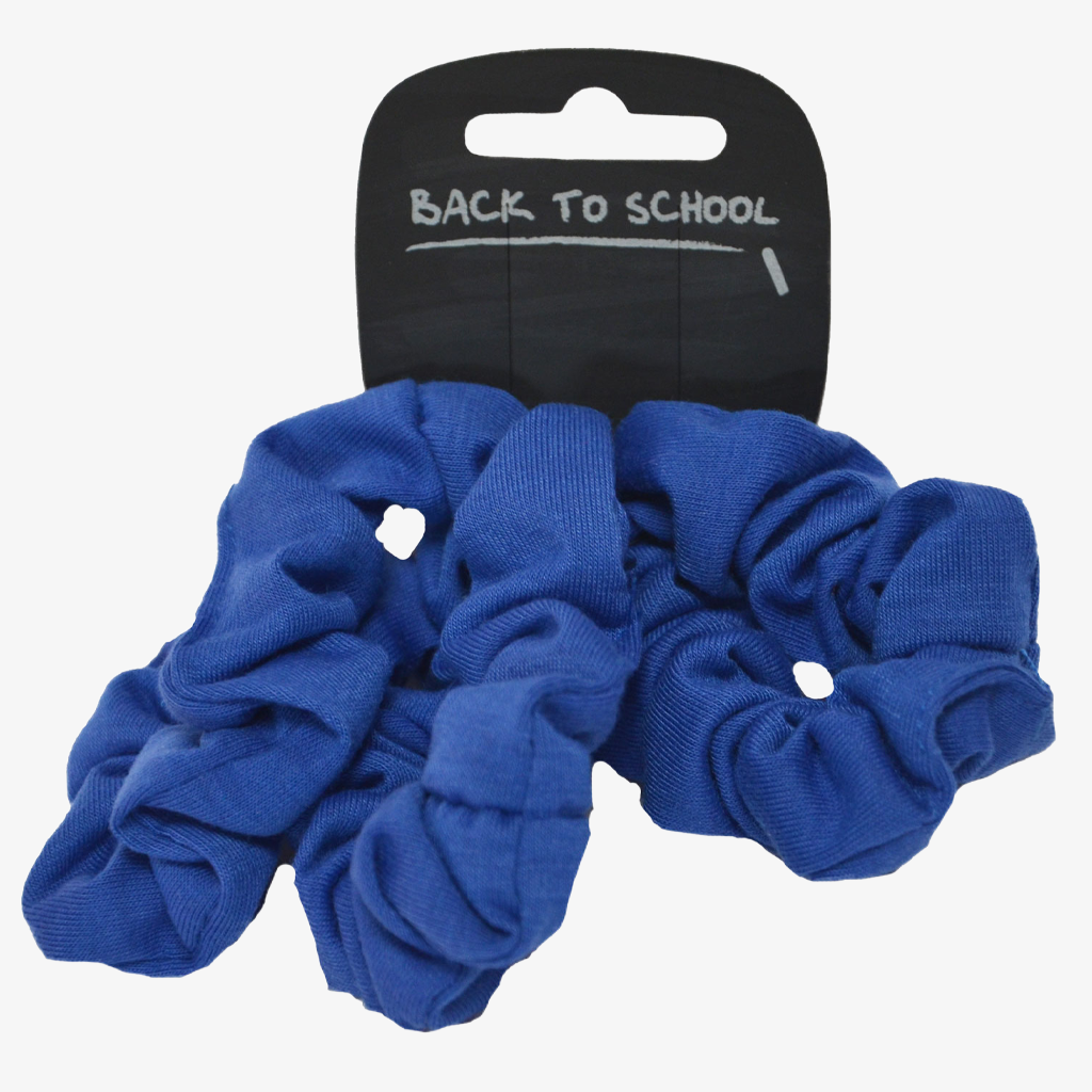 3 Pack Jersey Scrunchie - Royal Blue