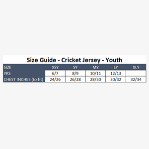 ECC 2021 Onfield S/S Cricket Shirt - Youth