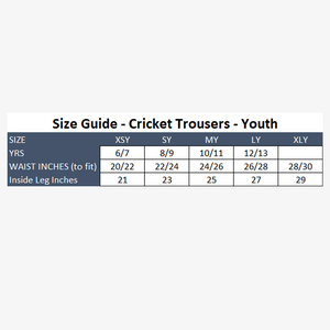 ECC 2021 Onfield Cricket Trousers - Youth