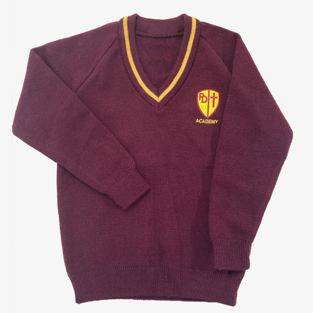 Parbold Douglas Academy V Neck Jumper Badgers of Heskin