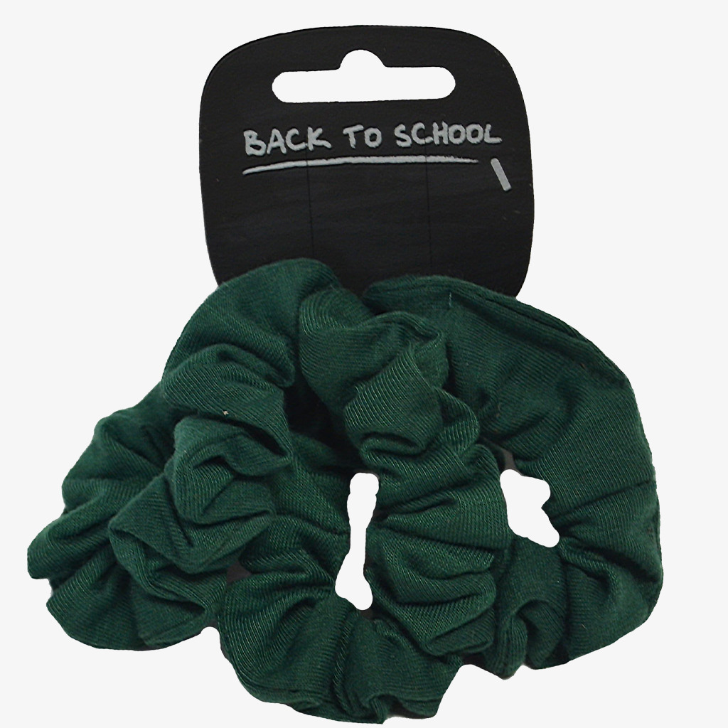 3 Pack Jersey Scrunchie - Bottle Green