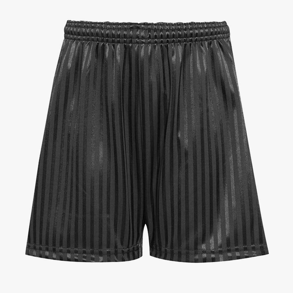 Shadow Stripe PE Shorts - Black